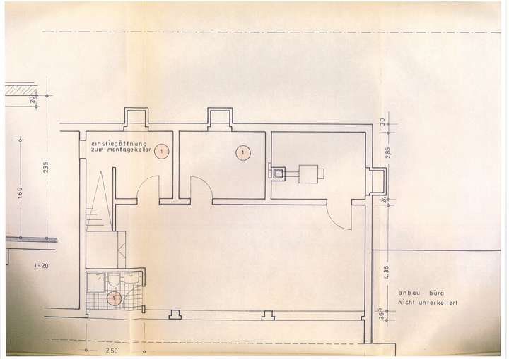 Grundriss Keller