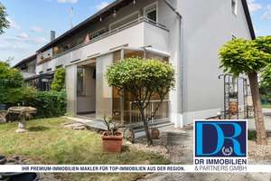 Souterrain-Maisonette-Wohnung mit großem Garten, schöner Terrasse und Carport in zentraler Lage