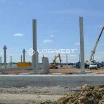 Projektierter Neubau einer Lager- und Logistikhalle