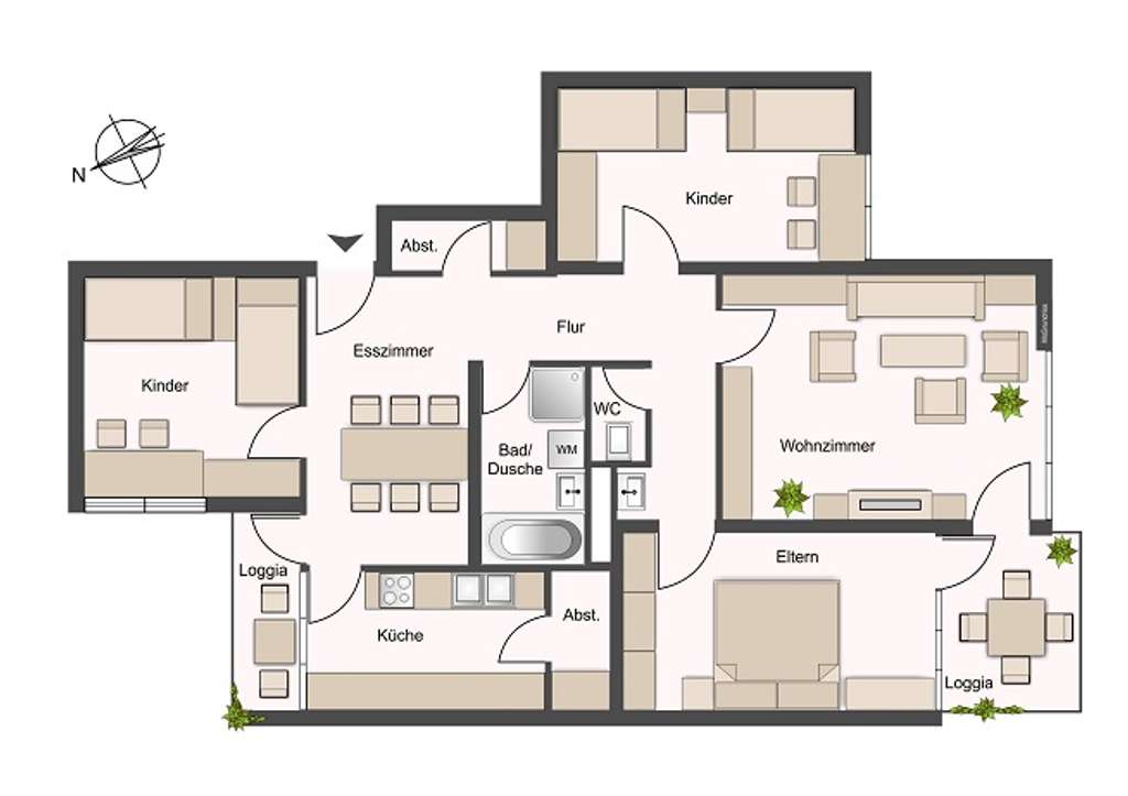 Immobilie in Weinstadt - Fernsicht pur! 4,5 Zi.-Wohnung mit Aufzug und Garage! - Bild 3