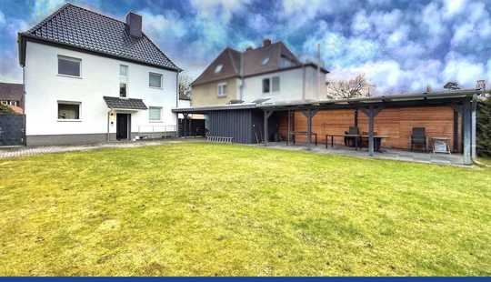 Bild von Stadtvilla in Celle mit Solaranlage, Spielplatzanlage, ausgebautem Keller, Carport und Terrasse