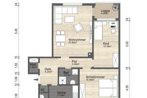 +++ Bezugsfrei +++ ohne Provision +++ top Infrastruktur +++ – Radolfzellerstraße 34, 81243 Aubing-Süd, München – Vorschaubild 11