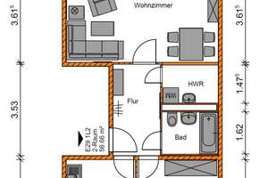 2-Raumwohnung mit großer Küche – Fritz-Maenicke-Straße 28, 39128 Kannenstieg, Magdeburg – Vorschaubild 5
