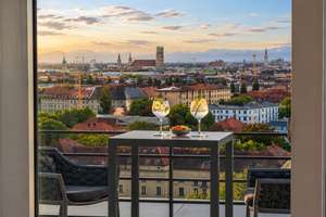 Skyline-Penthouse mit Münchens berühmtestem Blick - PROVISIONSFREI