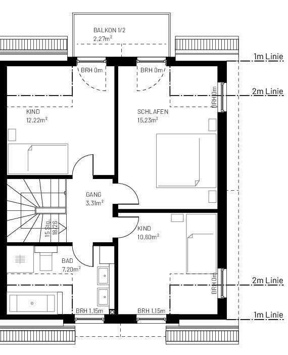Grundriss 1.OG Nr 15