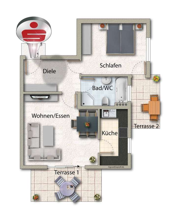 Unverbindliche Grundrissillust