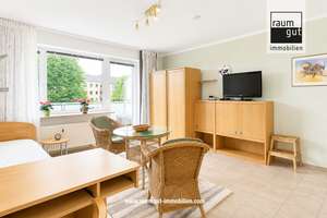 Möbliertes 1-Zimmer-Apartment mit Balkon in bevorzugter Wohnlage von Düsseldorf-Rath – Die vollständige Adresse der Immobilie erhältst du vom Anbieter., 40472 Rath, Düsseldorf – Vorschaubild 1