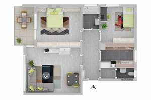 Wohnen in gefragter Lage: Helle 3-Zimmer-Wohnung in Stuttgart-Plieningen – Die vollständige Adresse der Immobilie erhältst du vom Anbieter., 70599 Plieningen (Ortsteil), Stuttgart – Vorschaubild 12