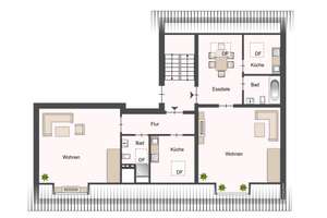Wohnungsbeispiel: Lichtdurchflutete 1,5-Zimmer-Wohnung – Die vollständige Adresse der Immobilie erhältst du vom Anbieter., 70329 Hedelfingen (Ortsteil), Stuttgart – Vorschaubild 2