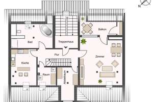 ERSTBEZUG, Neubau- Maisonettewohnung im Dachgeschoss, 3 Zimmer, große Loggia – Hans- Weigel- Straße 15, 4319 Engelsdorf, Leipzig – Vorschaubild 7
