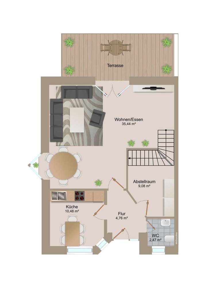 Immobilie in Wesendorf - Hochwertige Doppelhaushälfte mit großzügiger Raumaufteilung in ruhiger Wohnlage in Wesendorf. - Bild 2