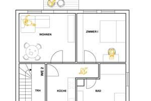 Sanierte Wohnung in Karlsruhe mit Balkon – Wachenburgweg 34, 76189 Grünwinkel, Karlsruhe – Vorschaubild 2