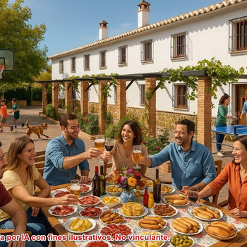GROSSES LANDHAUS IN VILLANUEVA DEL TRABUCO 8 SCHLAFZIMMER IDEAL FÜR TOURISTISCHE VERMIETUNG ODER FAM
