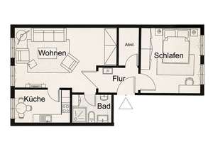 teilrenovierte 2-Zimmer-Wohnung in der beliebten Rostocker KTV | www.LUTTER.net – Budapester Straße 10, 18057 Kröpeliner-Tor-Vorstadt, Rostock – Vorschaubild 9