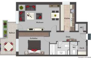 modernisierte 2-Zimmer-ETW zum Kauf in Hamburg Lokstedt - Wentzel Dr. – Die vollständige Adresse der Immobilie erhältst du vom Anbieter., 22529 Lokstedt, Hamburg – Vorschaubild 2