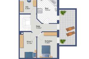 Familienfreundliche DHH: Terrasse, Dachterrasse & zusätzlicher Wohnbereich im Keller. – Die vollständige Adresse der Immobilie erhältst du vom Anbieter., 86453 Dasing – Vorschaubild 11