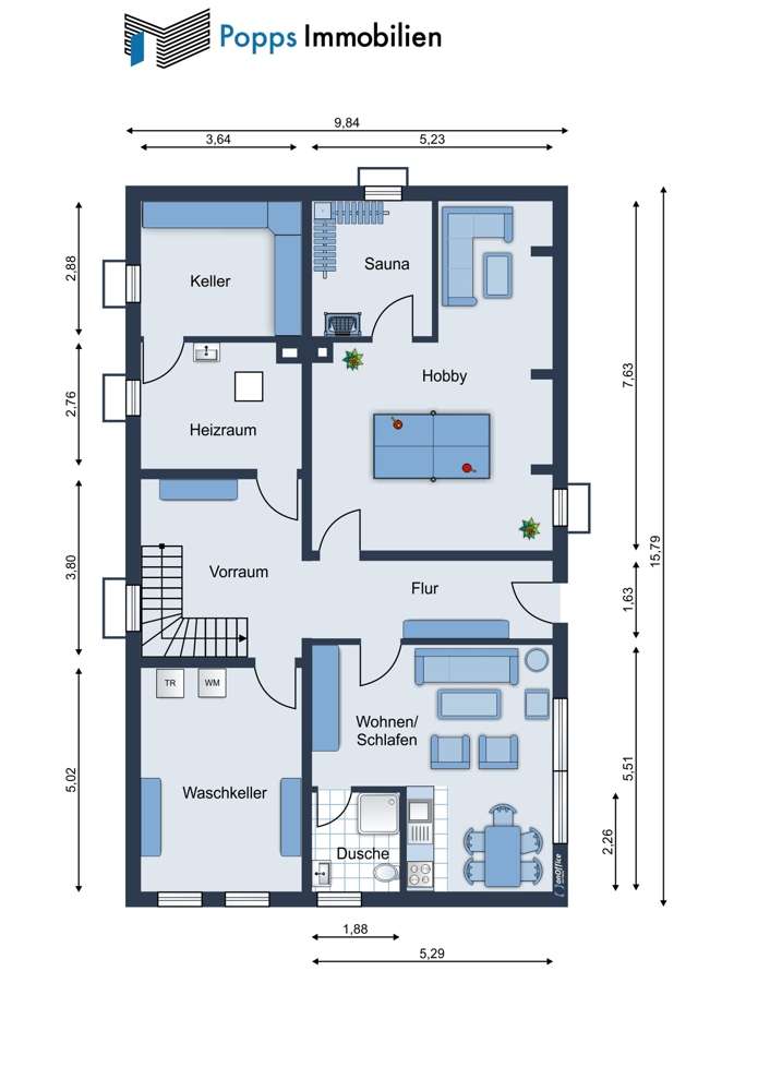 Grundriss Kellergeschoss