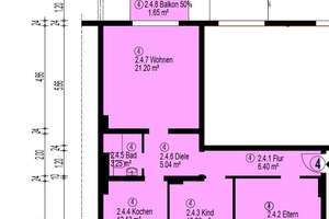 Gepflegte 3-Zimmer-Wohnung in Viersen – Oberrahserstr. 133, 41748 Viersen – Vorschaubild 2