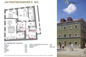 Wohnung mit Ausblick in einzigartigem Altbau in Stadtamhof – Am Protzenweiher 9, 93059 Stadtamhof, Regensburg – Vorschaubild 12