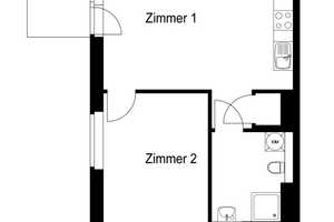 MIT WBS 160 oder WBS 180 - Erstbezug - sonnige 2 Zimmer Wohnung mit offener Wohnküche und Balkon – Anne-Frank-Straße 10, 12524 Berlin – Vorschaubild 2