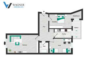 Gemütliche 3-Zimmer-Wohnung mit Balkon in Chemnitz-Bernsdorf - jetzt zum Verkauf! – Lutherstraße 67, 9126 Bernsdorf, Chemnitz – Vorschaubild 19