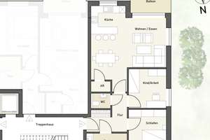 Moderne 3-Zimmer-Wohnung – Erstbezug mit Balkon! – Mindener Strasse 445a, 49086 Darum/Gretesch/Lüstringen, Osnabrück – Vorschaubild 5