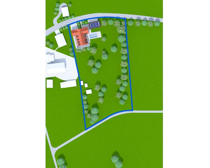 3D-Lageplan mit Objektbereich