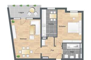 Charmante 2-Zimmer-Wohnung mit Einbauküche in ruhiger Citylage – Zur Scheuren 5, 42275 Barmen, Wuppertal – Vorschaubild 10