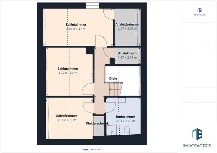 Grundriss Haus 1, 2. OG