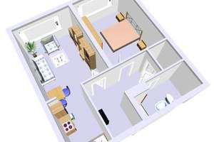 Wohnen mit Weitblick - Schöne 2-Zimmer Wohnung in der 15. Etage – Sandkrug 34, 24143 Gaarden-Ost, Kiel – Vorschaubild 2