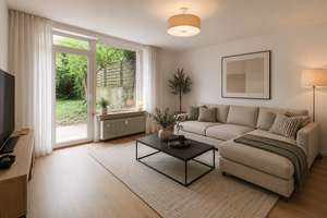 Modernisierte Eigentumswohnung im Erdgeschoss mit Terrasse und Garten im Frankenberger Viertel