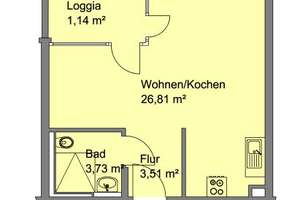 Hübsche Einzimmerwohnung – EOF II geförderte Sozialwohnung, Wohnberechtigungsschein notwendig! – Pillenreuther Str. 130, 90459 Hummelstein, Nürnberg – Vorschaubild 8