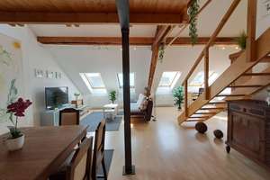 Von Privat: tolle Loft-ähnliche Maisonettewohnung mit Dachterrasse