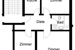 Frisch renovierte 3-Zimmer-Wohnung mit Balkon! – Wersener Str. 96A, 49090 Eversburg, Osnabrück – Vorschaubild 2