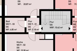 Modernes Apartment mit Einbauküche – Gneisenaustraße 13-15, 52068 Panneschopp, Aachen – Vorschaubild 5