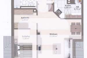 2-Zimmer DG-Wohnung mit Süd-West-Balkon und Blick ins Grüne – Die vollständige Adresse der Immobilie erhältst du vom Anbieter., 81739 Waldperlach, München – Vorschaubild 7