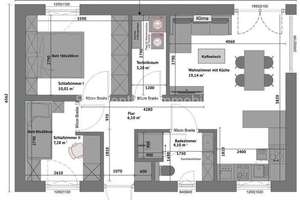  Monatliche Finanzierungsrate 798,-- incl.Fördermittel  Bungalow DHH  50 qm mit Grundst. in Hille,   – Die vollständige Adresse der Immobilie erhältst du vom Anbieter., 32479 Hille – Vorschaubild 6