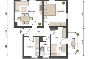 Charmante 3-Raumwohnung sucht liebenswerte Mieter – Lutherstraße 9b, 39112 Sudenburg, Magdeburg – Vorschaubild 3