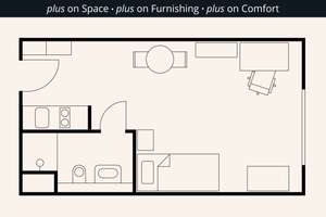 THE FIZZ plus Aachen  -  Vollmöblierte & Ausgestattete Apartments für Studierende – Kasernenstraße 16-20, 52064 St. Jakob, Aachen – Vorschaubild 6