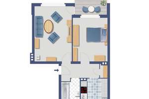 2-Zimmer Wohnung | Sonnenbalkon | – Kiesselbachstraße 93, 40589 Holthausen, Düsseldorf – Vorschaubild 9