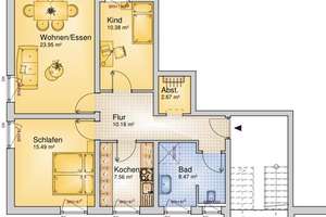 Über den Dächern Nürnbergs: Helle 3-Zimmer-Wohnung mit Balkon & Aufzug – Die vollständige Adresse der Immobilie erhältst du vom Anbieter., 90480 Gleißhammer, Nürnberg – Vorschaubild 1