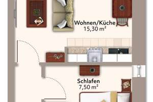 Singlewohnung mit Terrasse und Garten sucht Dich ! – An der Enckekaserne 20, 39110 Stadtfeld West, Magdeburg – Vorschaubild 9