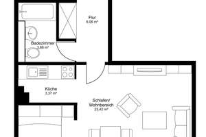 MUTZHAS - Bezugsfreies Apartment - Zum Selbstbezug oder als Anlage – Die vollständige Adresse der Immobilie erhältst du vom Anbieter., 81549 Balanstraße-West, München – Vorschaubild 6