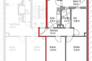 KAPITALANLAGE AUF DER PARKINSEL: 3 ZIMMER + BALKON IM ALTBAU – 67061 Süd, Ludwigshafen am Rhein – Vorschaubild 6