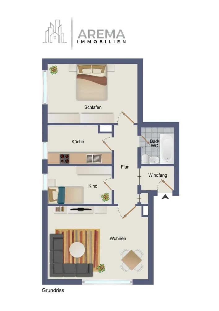 *Tolle - Gelegenheit* Renovierungsbedürftige 3-Zimmer-Wohnung mit Wertsteigerungspotenzial, Frankfurt am Main – Bild 1