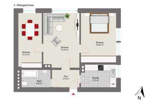 *Möblierte 3-Zimmer-Wohnung in Hannover, Herrenhausen* – Die vollständige Adresse der Immobilie erhältst du vom Anbieter., 30419 Herrenhausen, Hannover – Vorschaubild 19