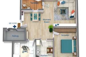 Dachterrasse und Aufzug! Charmante ETW im Herzen Schleußigs – Blümnerstraße 27, 4229 Schleußig, Leipzig – Vorschaubild 9