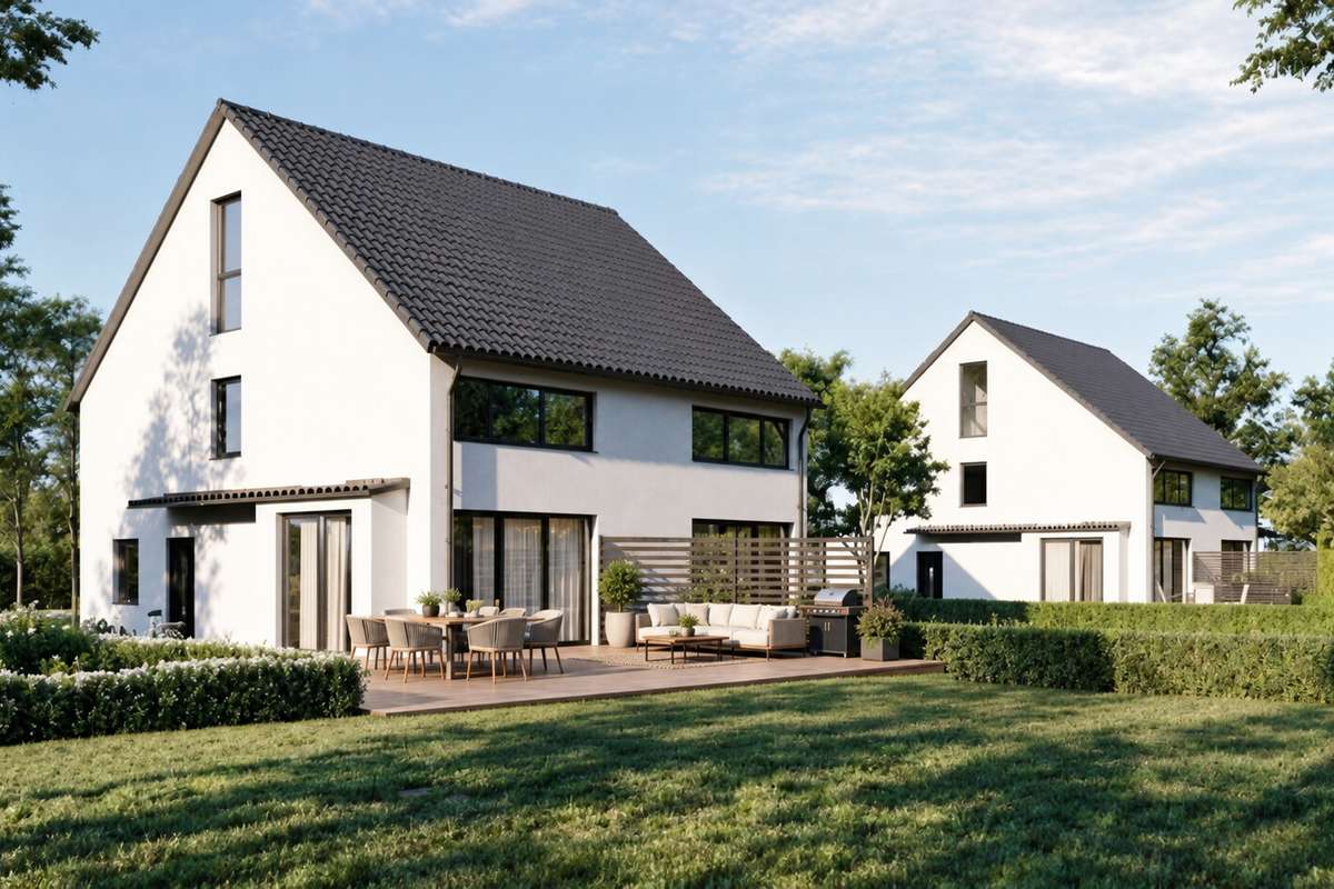 Moderne Doppelhaushälften in Mahlow vor den Toren Berlins - bezugsfertig Sommer 2027 – 15831 Blankenfelde-Mahlow – Bild 1 von 13
