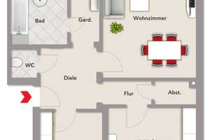 Sofort einziehen oder vermieten!...3-Zi.-ETW Nähe Siemens Campus – Die vollständige Adresse der Immobilie erhältst du vom Anbieter., 91058 Bachfeld, Erlangen – Vorschaubild 2