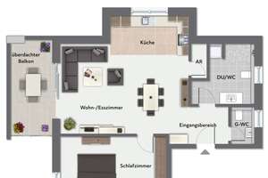 Moderne 2-Zimmer-Neubauwohnung mit EBK und großem Balkon! – Die vollständige Adresse der Immobilie erhältst du vom Anbieter., 72406 Bisingen – Vorschaubild 11